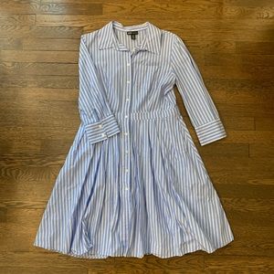 Blue and White Striped Jones New York Dress